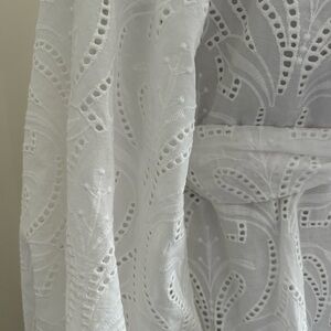 Banana Republic White Eyelet Blouse